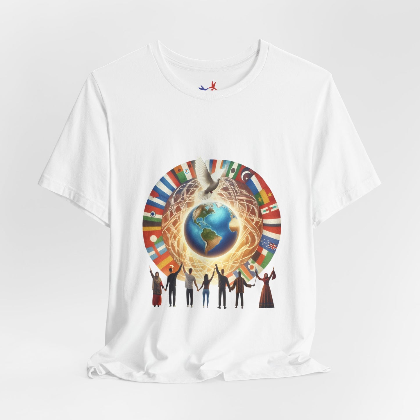 Unisex Jersey Tee - Wear the Change Graphic Shirt for Global Unity