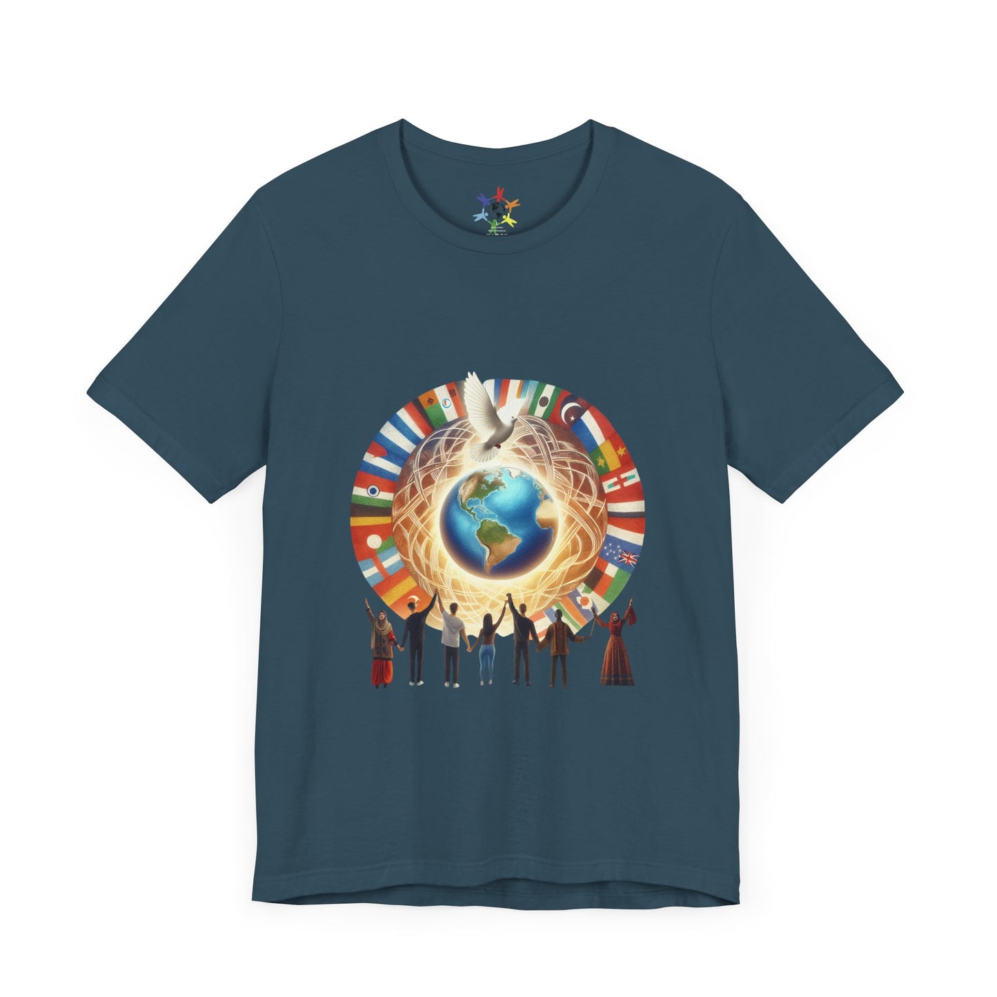 Unisex Jersey Tee - Wear the Change Graphic Shirt for Global Unity