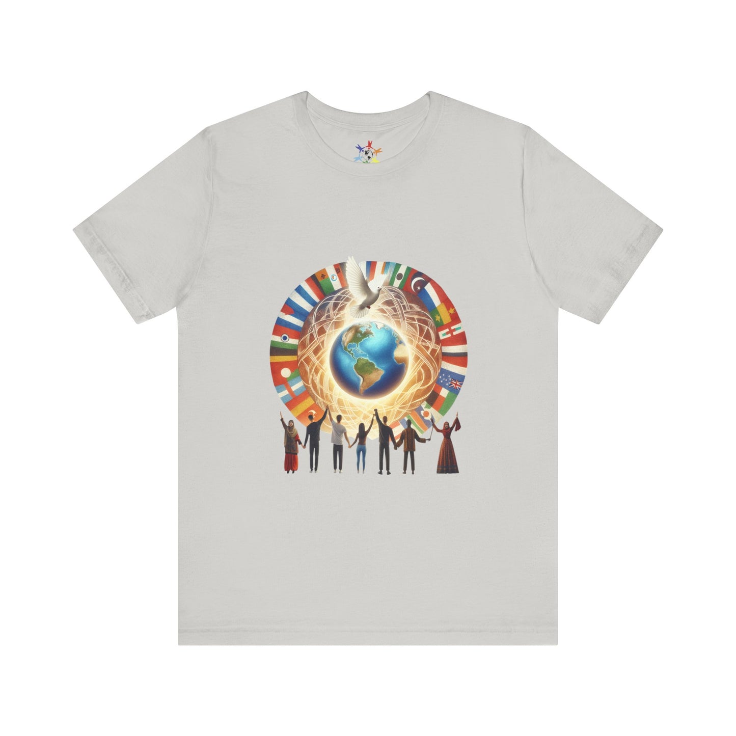 Unisex Jersey Tee - Wear the Change Graphic Shirt for Global Unity